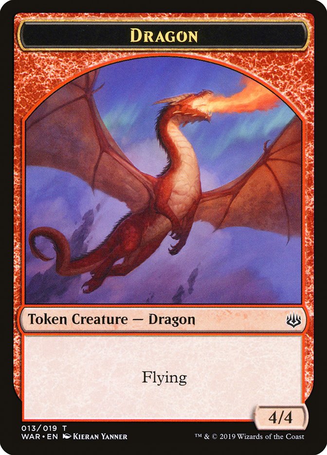 Dragon Token [War of the Spark Tokens] | Jomio and Rueliete's Cards and Comics
