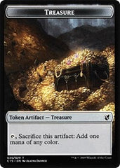 Treasure // Human Double-Sided Token [Commander 2019 Tokens] | Jomio and Rueliete's Cards and Comics