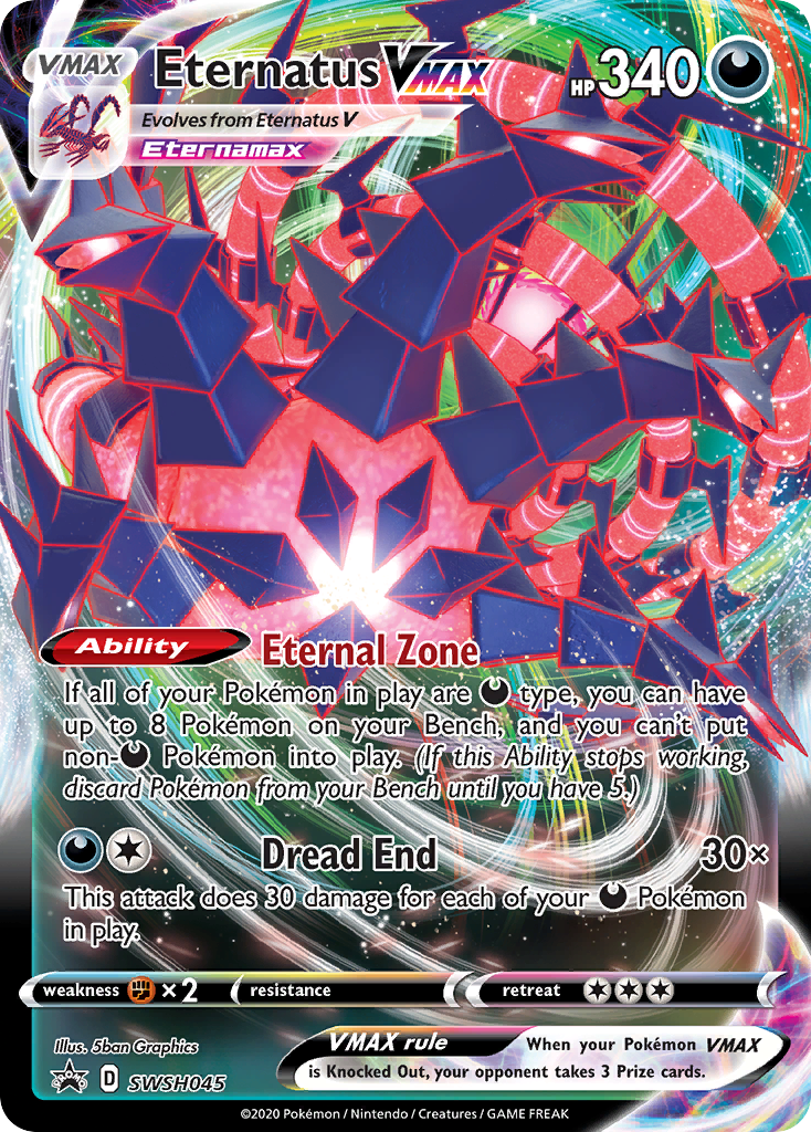 Eternatus VMAX (SWSH045) (Jumbo Card) [Sword & Shield: Black Star Promos] | Jomio and Rueliete's Cards and Comics