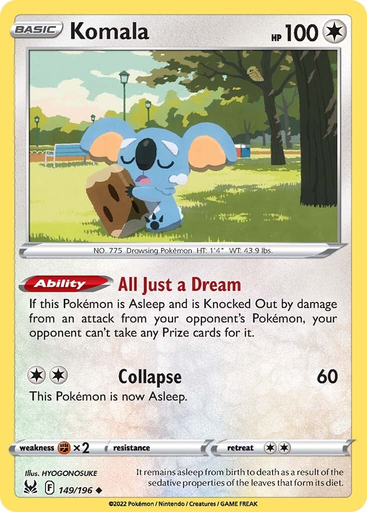 Komala (149/196) [Sword & Shield: Lost Origin] | Jomio and Rueliete's Cards and Comics