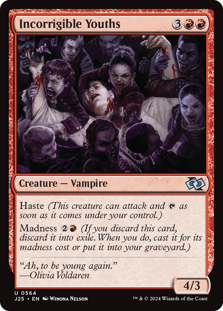 Incorrigible Youths [Foundations Jumpstart] | Jomio and Rueliete's Cards and Comics