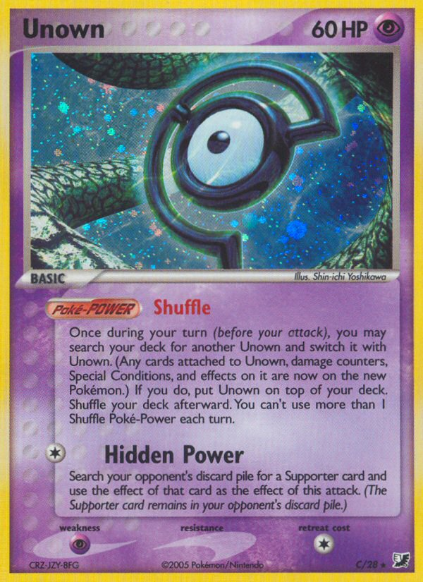 Unown (C) (C/28) [EX: Unseen Forces] | Jomio and Rueliete's Cards and Comics