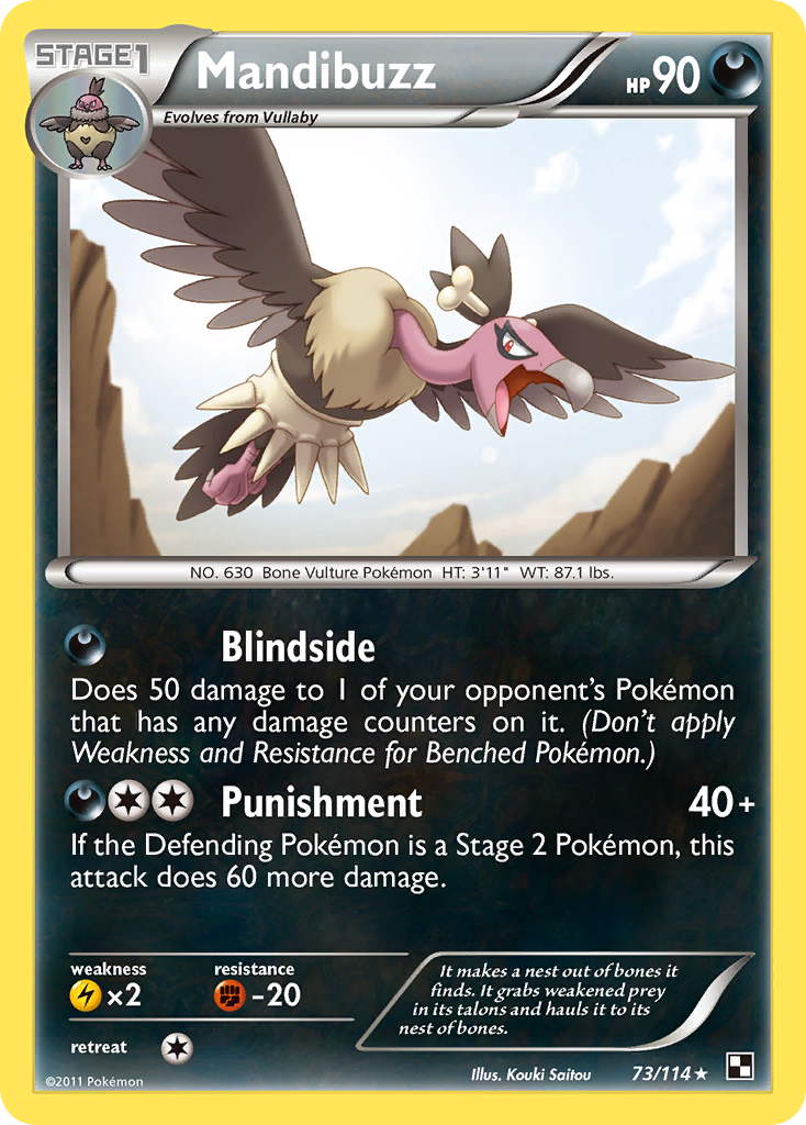 Mandibuzz (73/114) [Black & White: Base Set] | Jomio and Rueliete's Cards and Comics
