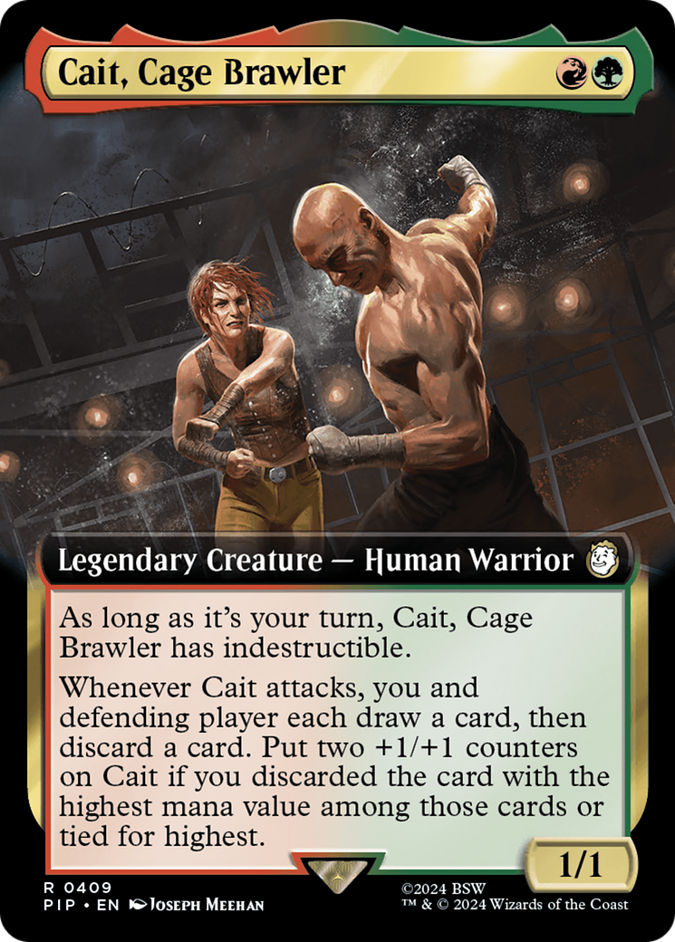 Cait, Cage Brawler (Extended Art) [Fallout] | Jomio and Rueliete's Cards and Comics