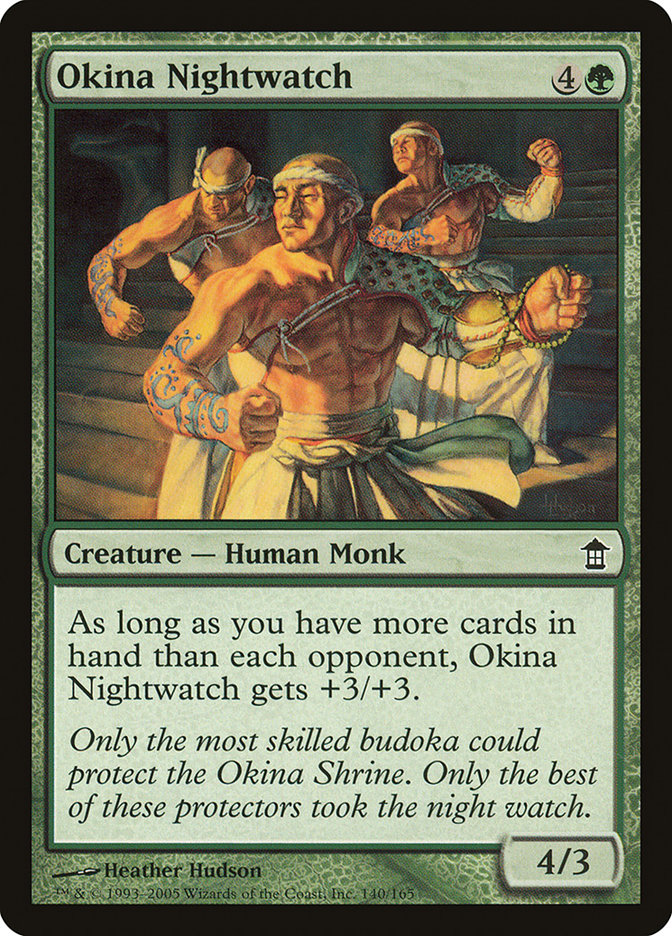 Okina Nightwatch [Saviors of Kamigawa] | Jomio and Rueliete's Cards and Comics