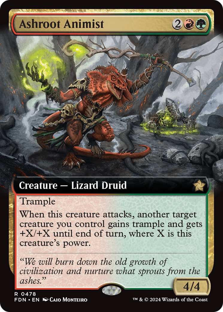 Ashroot Animist (Extended Art) [Foundations] | Jomio and Rueliete's Cards and Comics