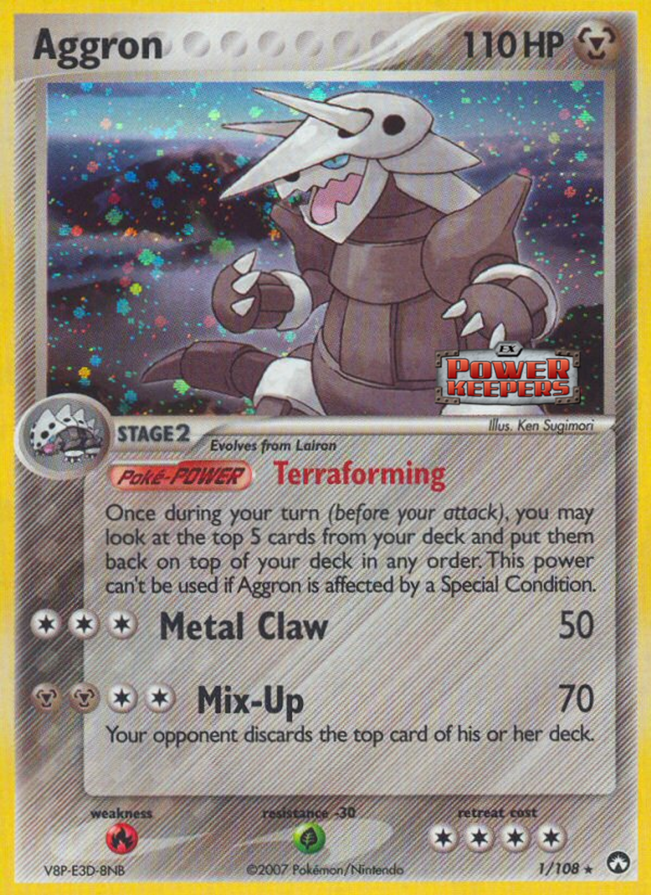 Aggron (1/108) (Stamped) [EX: Power Keepers] | Jomio and Rueliete's Cards and Comics