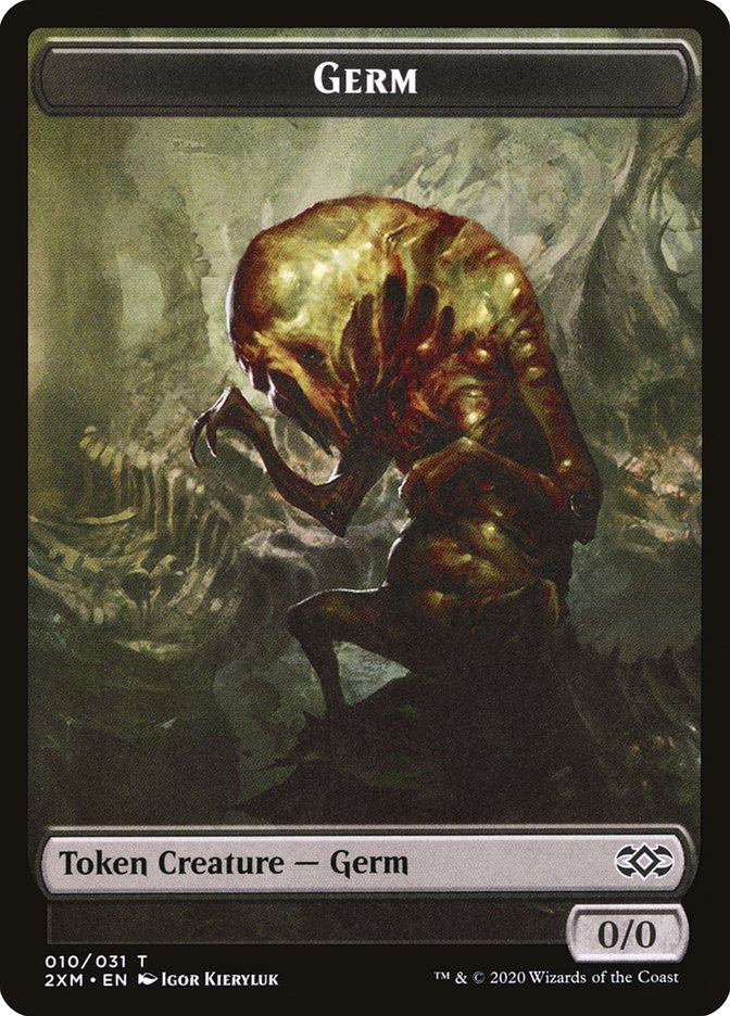 Ape // Germ Double-Sided Token [Double Masters Tokens] | Jomio and Rueliete's Cards and Comics