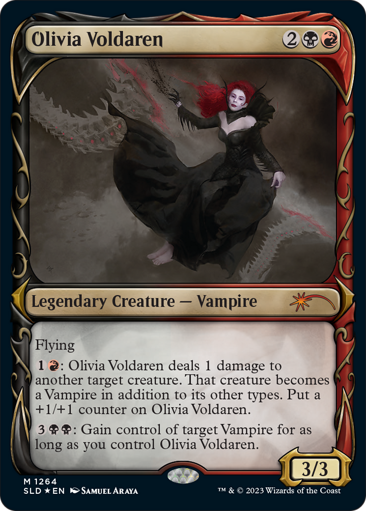 Olivia Voldaren (Halo Foil) [Secret Lair Drop Series] | Jomio and Rueliete's Cards and Comics