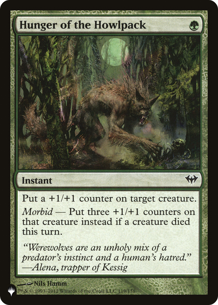 Hunger of the Howlpack [The List] | Jomio and Rueliete's Cards and Comics
