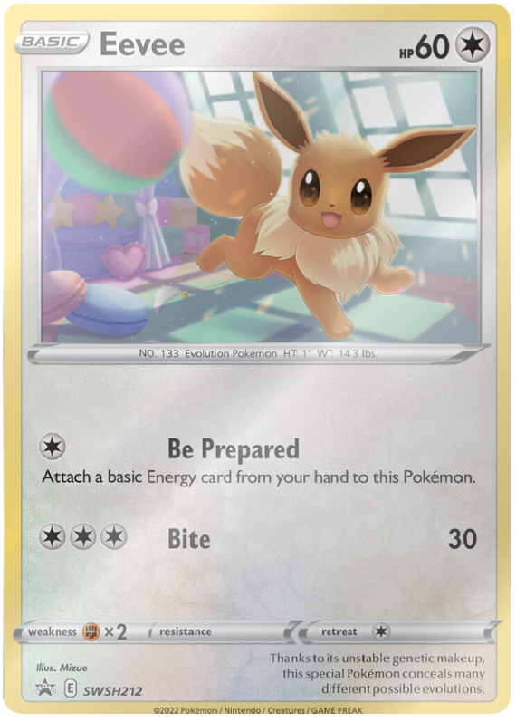 Eevee (SWSH212) [Sword & Shield: Black Star Promos] | Jomio and Rueliete's Cards and Comics