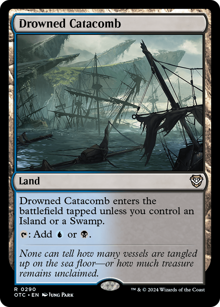 Drowned Catacomb [Outlaws of Thunder Junction Commander] | Jomio and Rueliete's Cards and Comics