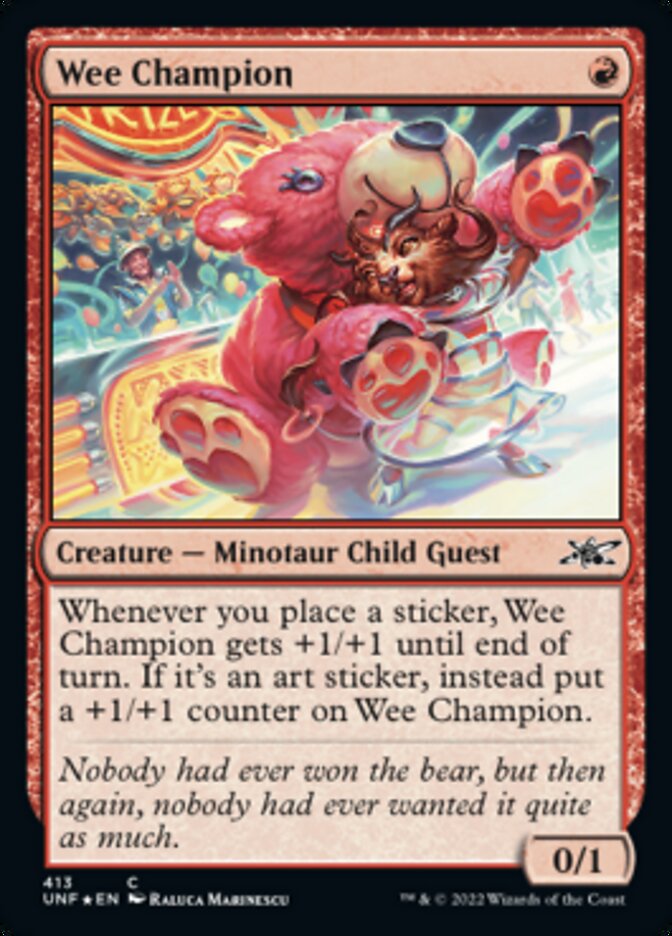 Wee Champion (Galaxy Foil) [Unfinity] | Jomio and Rueliete's Cards and Comics