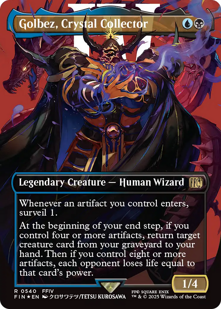 Golbez, Crystal Collector (Borderless) (Surge Foil) [FINAL FANTASY] | Jomio and Rueliete's Cards and Comics