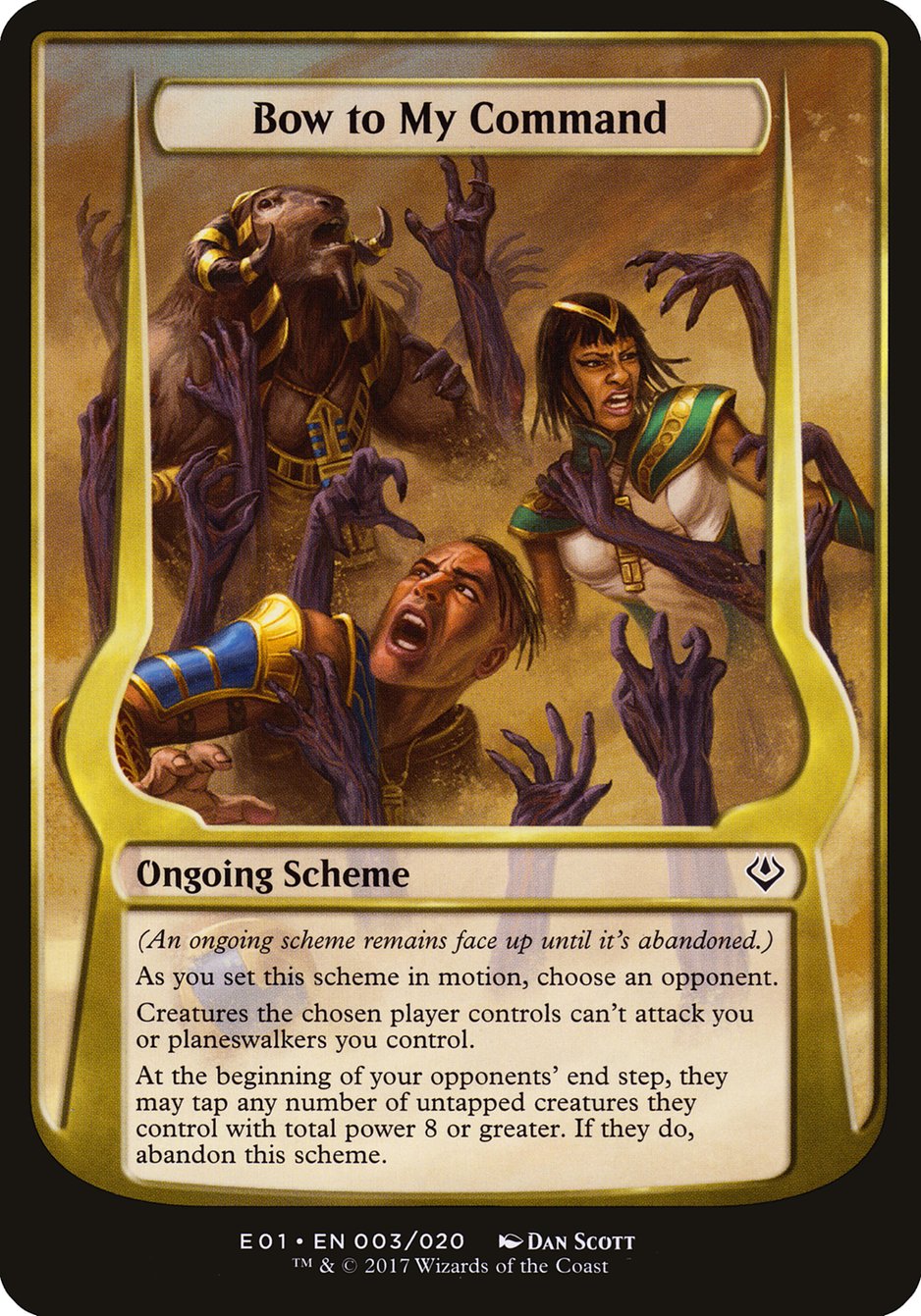 Bow to My Command (Schemes) [Archenemy: Nicol Bolas Schemes] | Jomio and Rueliete's Cards and Comics