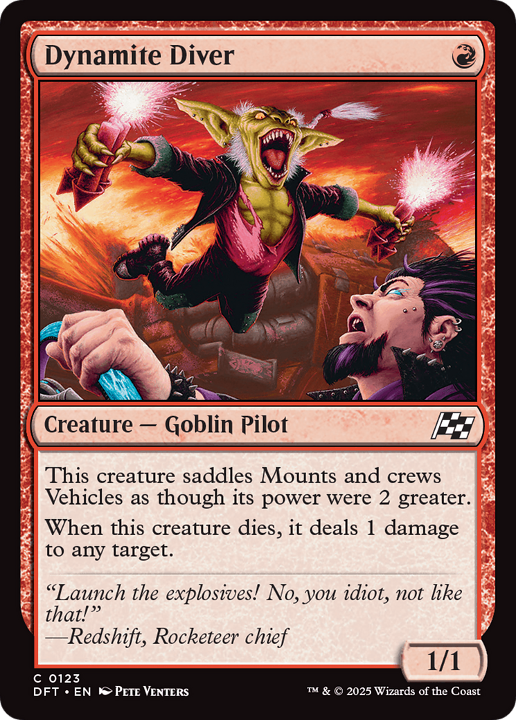 Dynamite Diver [Aetherdrift] | Jomio and Rueliete's Cards and Comics