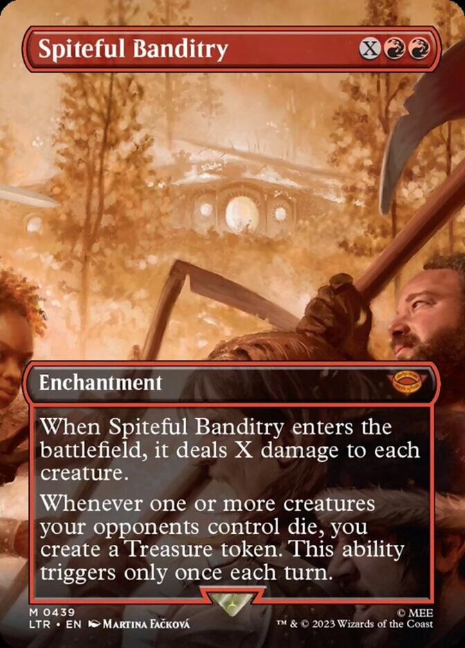 Spiteful Banditry (Borderless Alternate Art) [The Lord of the Rings: Tales of Middle-Earth] | Jomio and Rueliete's Cards and Comics