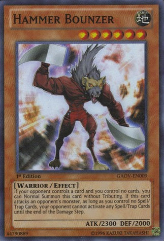 Hammer Bounzer [GAOV-EN009] Super Rare | Jomio and Rueliete's Cards and Comics