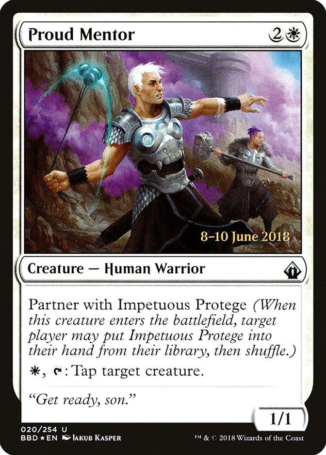 Proud Mentor [Battlebond Prerelease Promos] | Jomio and Rueliete's Cards and Comics