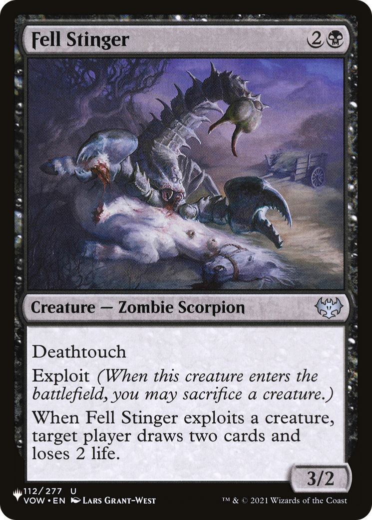 Fell Stinger [The List] | Jomio and Rueliete's Cards and Comics