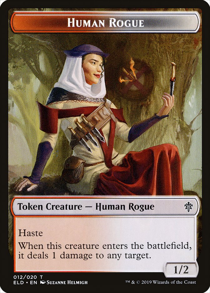 Human Rogue Token [Throne of Eldraine Tokens] | Jomio and Rueliete's Cards and Comics