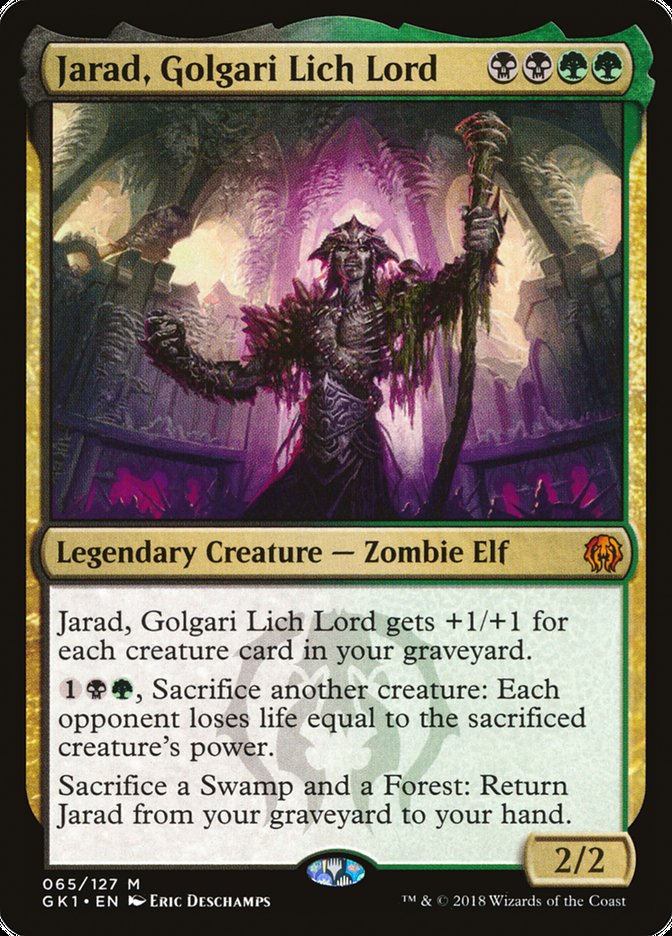 Jarad, Golgari Lich Lord [Guilds of Ravnica Guild Kit] | Jomio and Rueliete's Cards and Comics