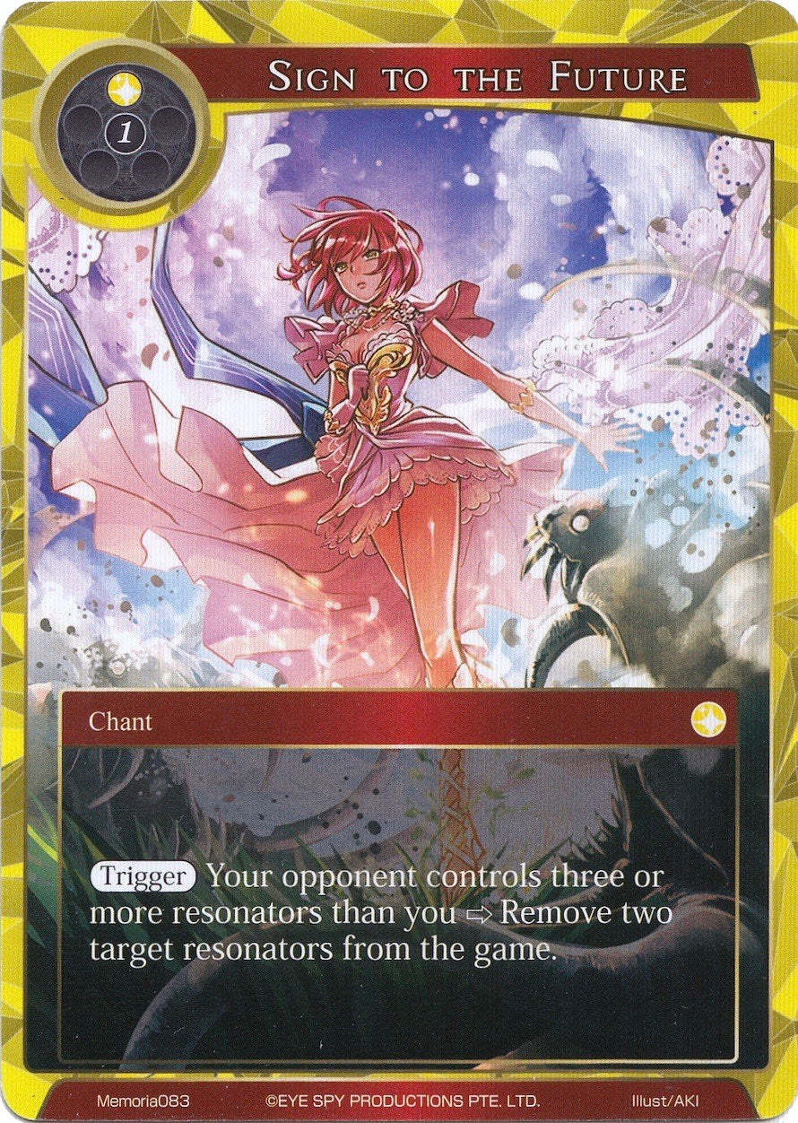 Sign to the Future (Memoria083) [Alice Origin Memoria Cards] | Jomio and Rueliete's Cards and Comics