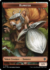 Hamster // Saproling Double-Sided Token [Bloomburrow Commander Tokens] | Jomio and Rueliete's Cards and Comics
