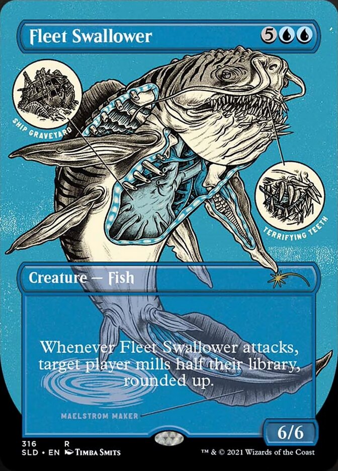Fleet Swallower (Borderless Foil Etched) [Secret Lair Drop Series] | Jomio and Rueliete's Cards and Comics