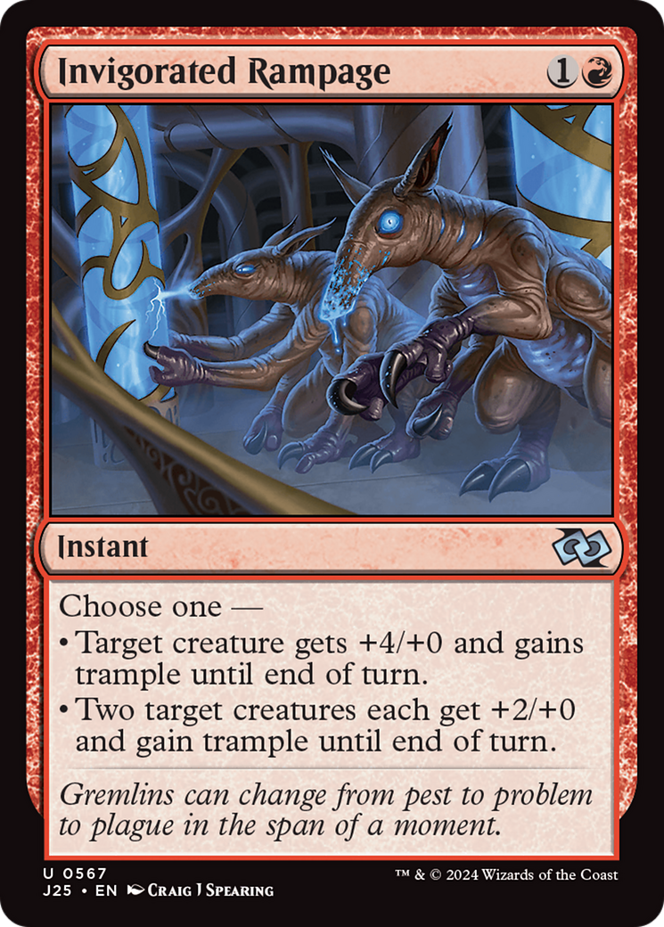 Invigorated Rampage [Foundations Jumpstart] | Jomio and Rueliete's Cards and Comics