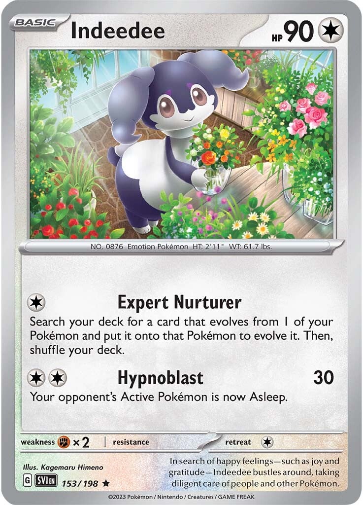 Indeedee (153/198) [Scarlet & Violet: Base Set] | Jomio and Rueliete's Cards and Comics