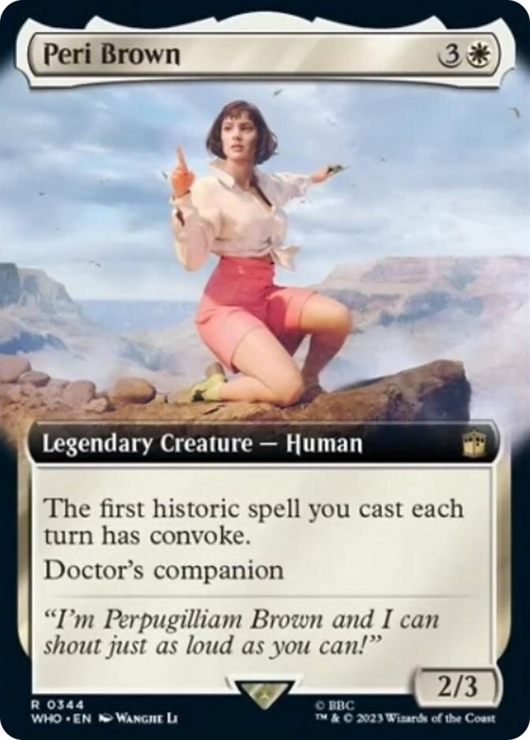 Peri Brown (Extended Art) [Doctor Who] | Jomio and Rueliete's Cards and Comics
