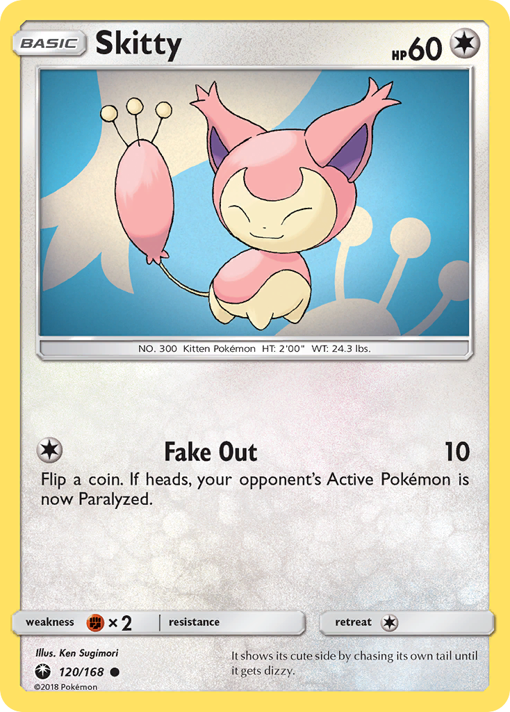 Skitty (120/168) [Sun & Moon: Celestial Storm] | Jomio and Rueliete's Cards and Comics