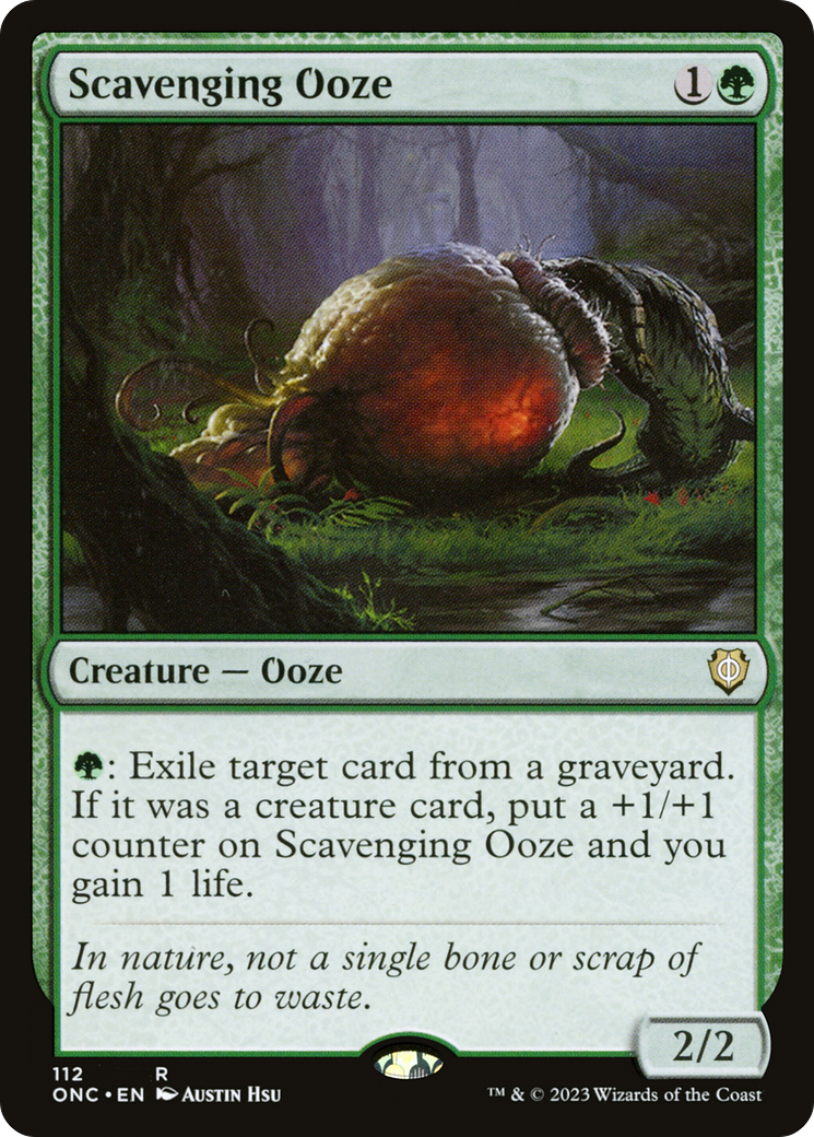 Scavenging Ooze [Phyrexia: All Will Be One Commander] | Jomio and Rueliete's Cards and Comics