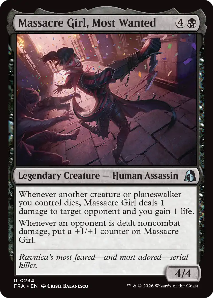 Massacre Girl, Most Wanted [Reality Fracture] | Jomio and Rueliete's Cards and Comics