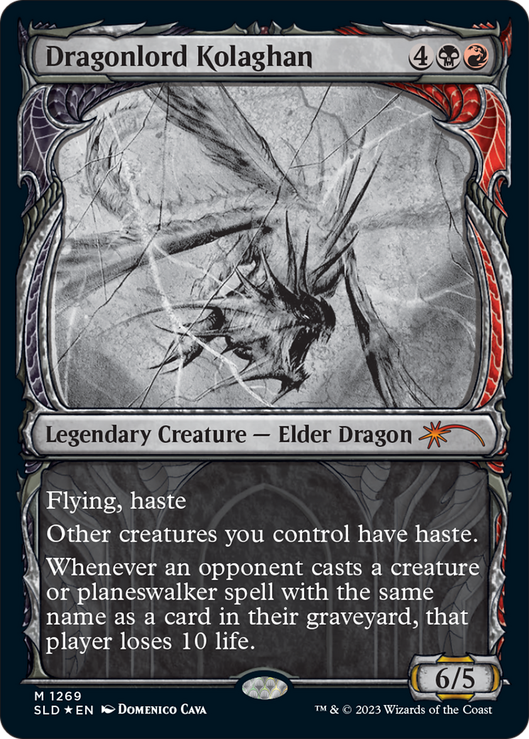 Dragonlord Kolaghan (Halo Foil) [Secret Lair Drop Series] | Jomio and Rueliete's Cards and Comics