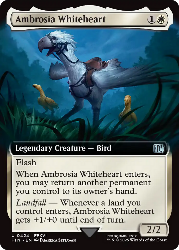 Ambrosia Whiteheart (Extended Art) [FINAL FANTASY] | Jomio and Rueliete's Cards and Comics