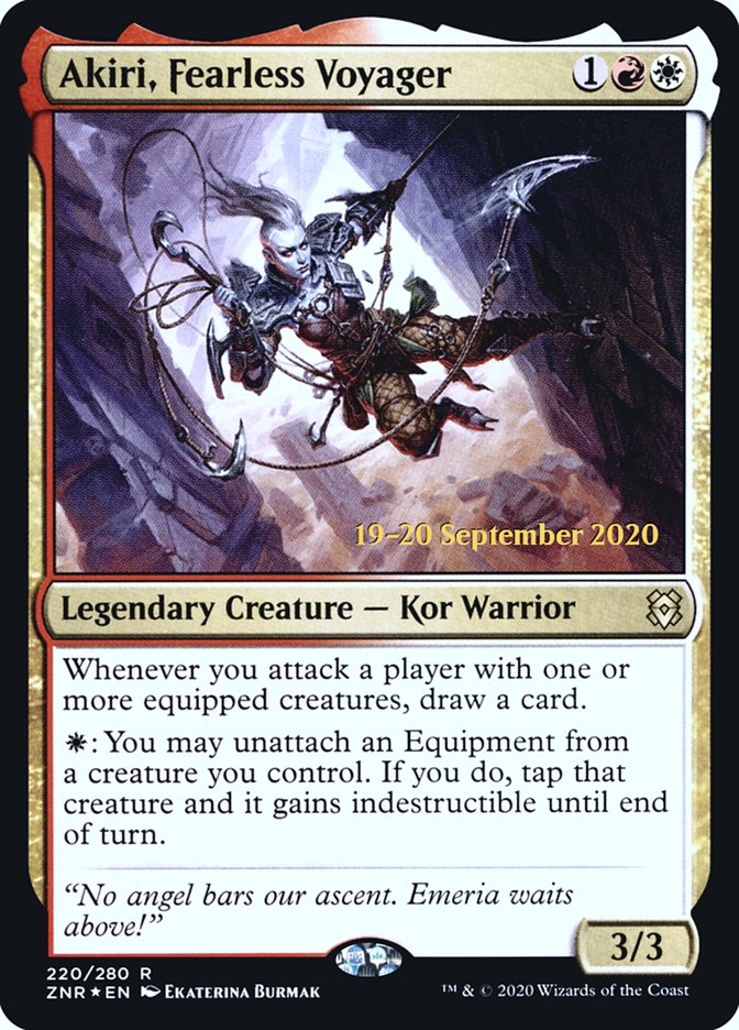 Akiri, Fearless Voyager [Zendikar Rising Prerelease Promos] | Jomio and Rueliete's Cards and Comics
