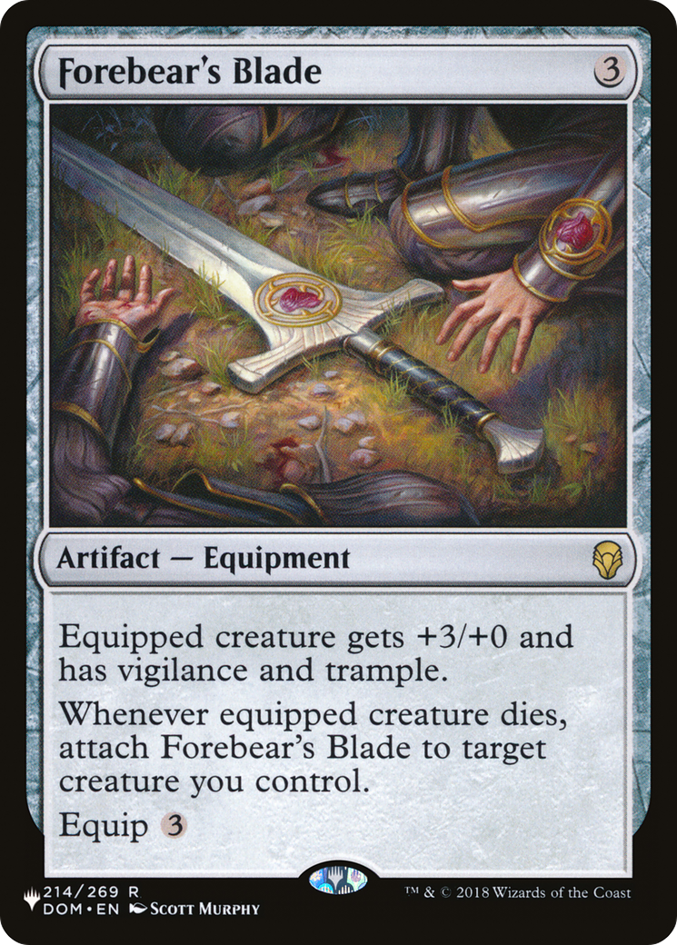 Forebear's Blade [The List] | Jomio and Rueliete's Cards and Comics