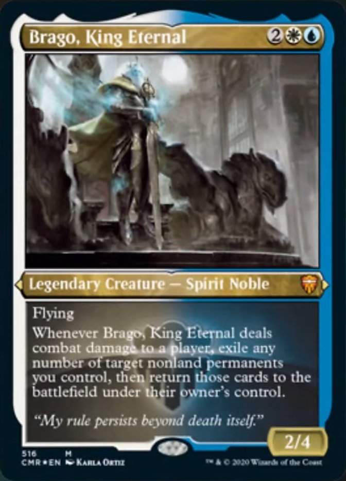 Brago, King Eternal (Etched) [Commander Legends] | Jomio and Rueliete's Cards and Comics
