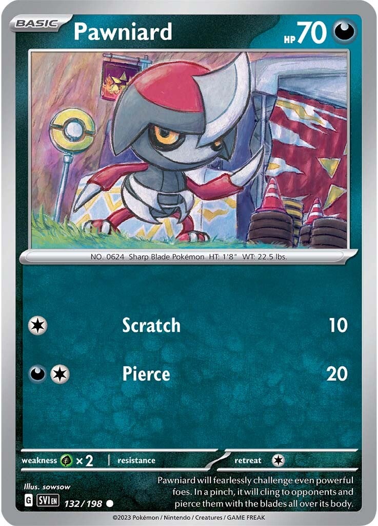 Pawniard (132/198) [Scarlet & Violet: Base Set] | Jomio and Rueliete's Cards and Comics