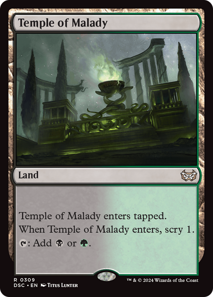Temple of Malady [Duskmourn: House of Horror Commander] | Jomio and Rueliete's Cards and Comics