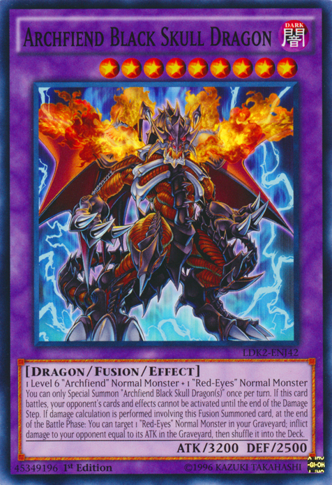 Archfiend Black Skull Dragon [LDK2-ENJ42] Common | Jomio and Rueliete's Cards and Comics