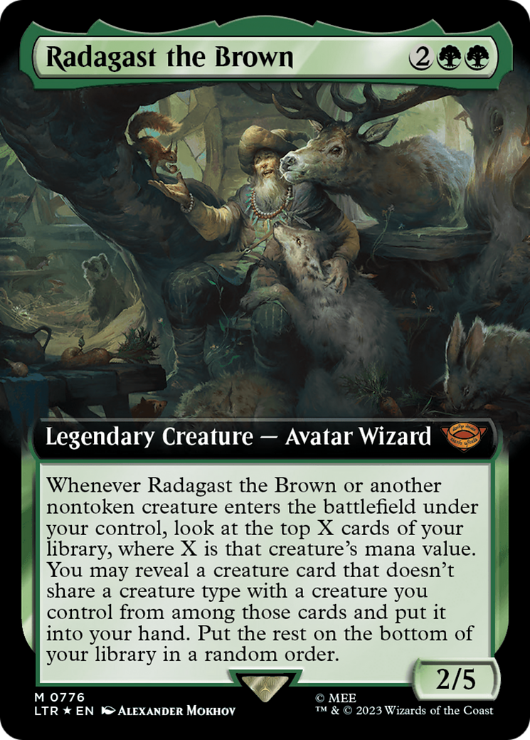 Radagast the Brown (Extended Art) (Surge Foil) [The Lord of the Rings: Tales of Middle-Earth] | Jomio and Rueliete's Cards and Comics
