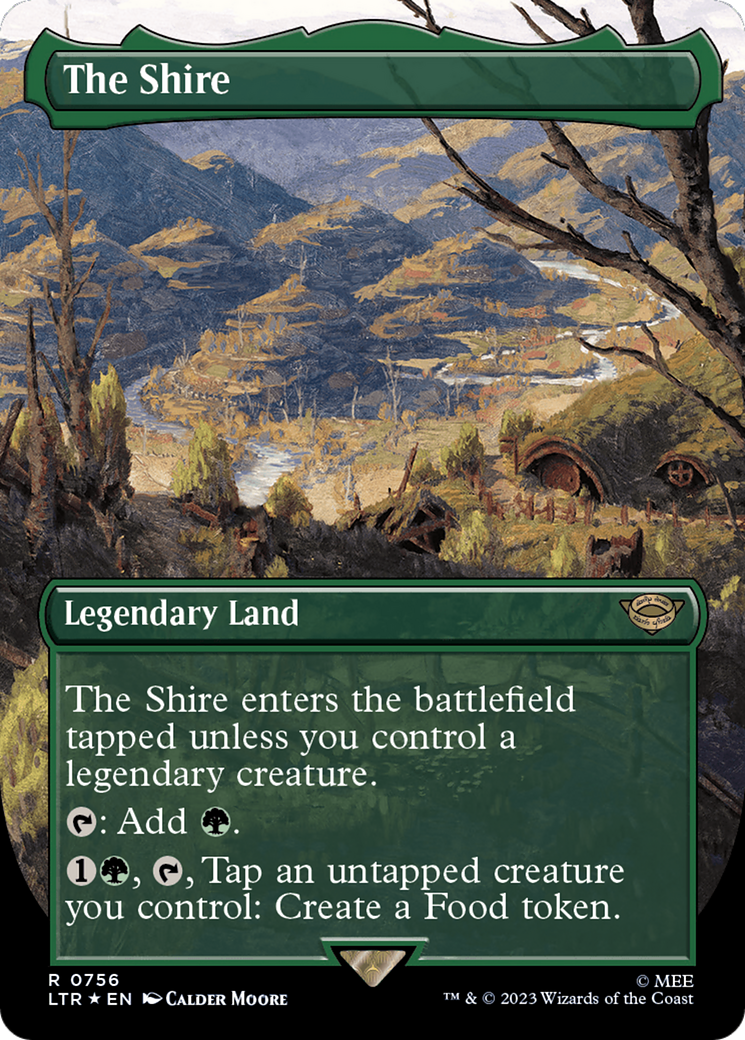 The Shire (Borderless) (Surge Foil) [The Lord of the Rings: Tales of Middle-Earth] | Jomio and Rueliete's Cards and Comics