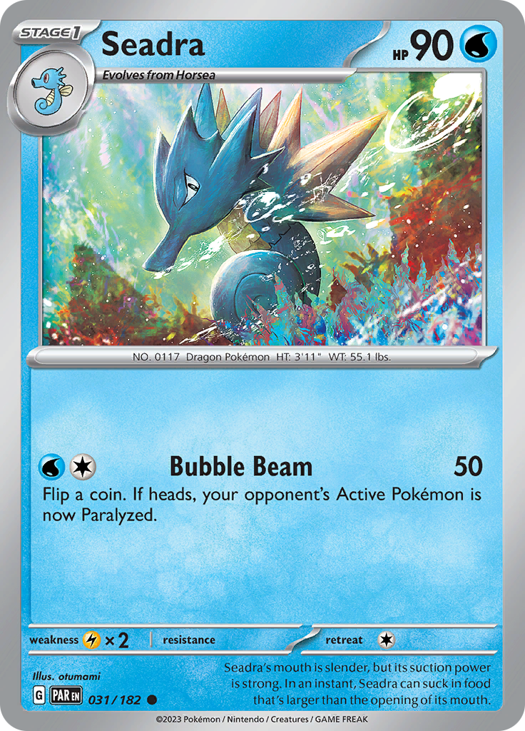 Seadra (031/182) [Scarlet & Violet: Paradox Rift] | Jomio and Rueliete's Cards and Comics