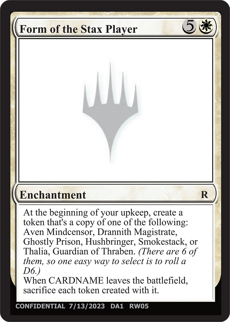 Form of the Stax Player [Unknown Event] | Jomio and Rueliete's Cards and Comics
