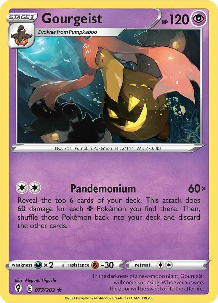 Gourgeist (077/203) [Sword & Shield: Evolving Skies] | Jomio and Rueliete's Cards and Comics