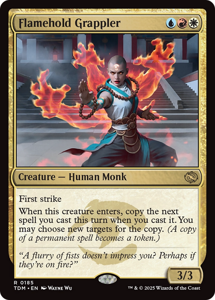 Flamehold Grappler [Tarkir: Dragonstorm] | Jomio and Rueliete's Cards and Comics