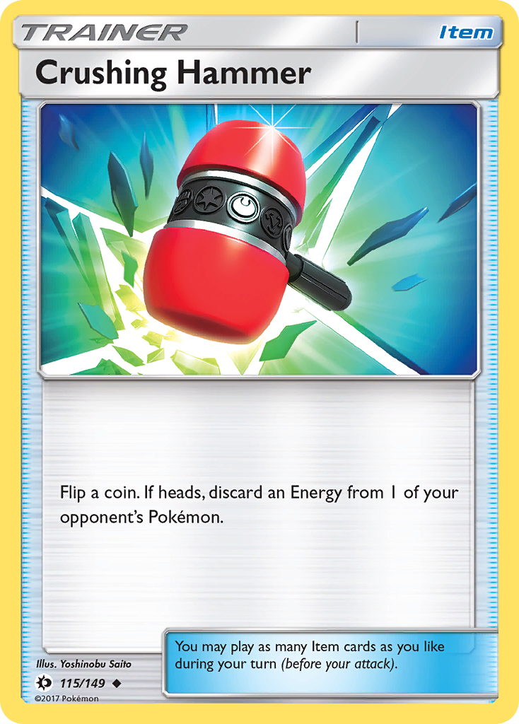 Crushing Hammer (115/149) [Sun & Moon: Base Set] | Jomio and Rueliete's Cards and Comics